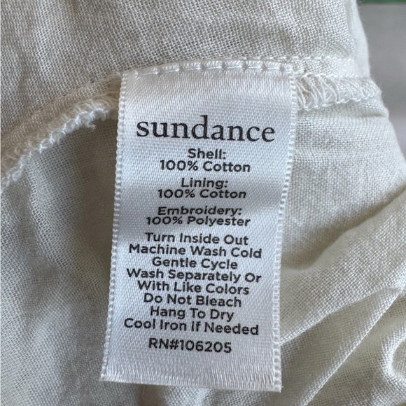 Sundance Solstice Culotte Cotton Wide Leg Embroidered Summer Pants Size 10 - Picture 9 of 16